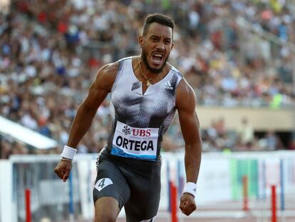 Orlando Ortega, en una prueba de la Diamond League de 2019.