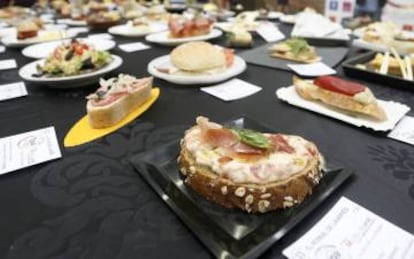 Presentación de los pinchos que pueden degustarse en Tapapiés durante 10 días.