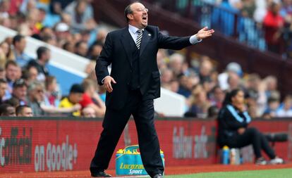 Rafa Ben&iacute;tez, el s&aacute;bado contra el Aston Villa.