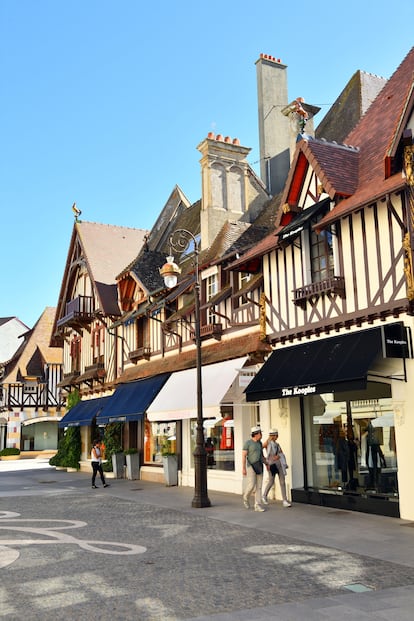 Una calle de Deauville, en el departamento normando de Calvados.
