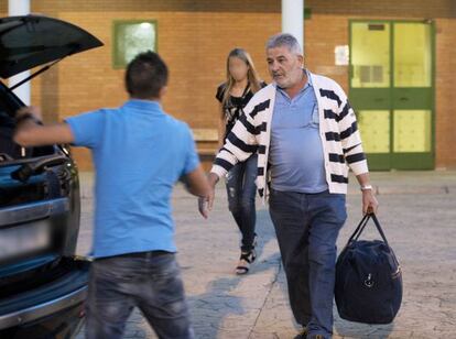 Oubiña sale de la cárcel de Palencia para su primer permiso, el pasado 23 de septiembre.