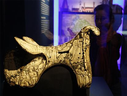 Silla de montar (Hungría 1420-1440) de la exposición <i>Princesas de tierras lejanas.</i>