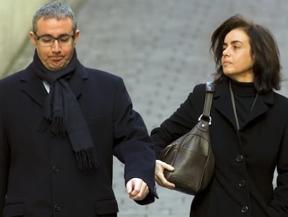 Diego Torres i Ana María Tejeiro arriben al jutjat de Palma, en una foto d'arxiu.