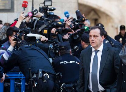 El fiscal Pedro Horrach, en Palma, el pasado viernes.
