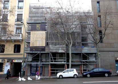 Fachada de la antigua casa de Ram&oacute;n y Cajal en Madrid.