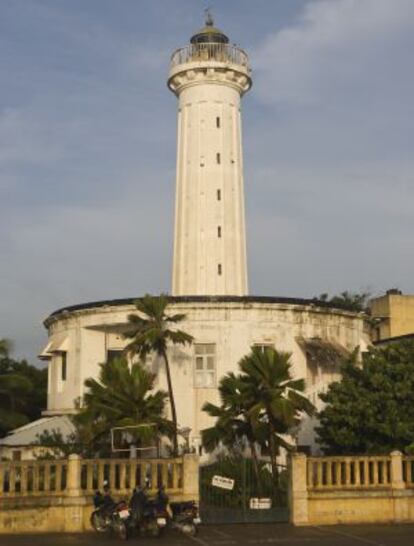 El viejo faro de Pondicherry (India), de 1836, dejó de funcionar hace más de un siglo.