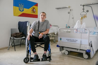 Andrii Y, sargento ucraniano que quedó en silla de ruedas y sueña con volver a filas.