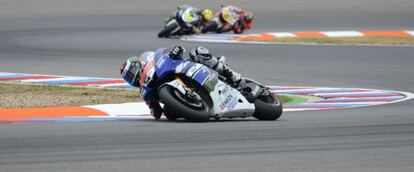 Lorenzo, durante la sesión de clasificación en Brno.
