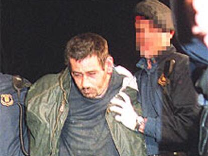 Manuel Brito, tras ser detenido.