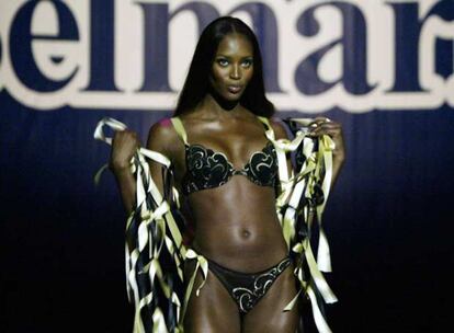 La modelo Naomi Campbell, en un desfile en Barcelona.