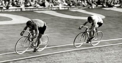 Ciclistas en los Juegos de Londres 1948.