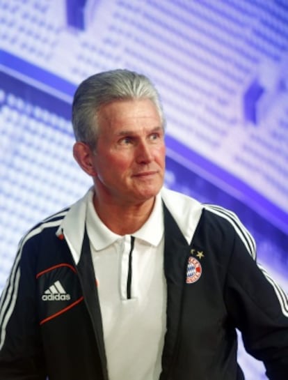 Heynckes, antes de la rueda de prensa.