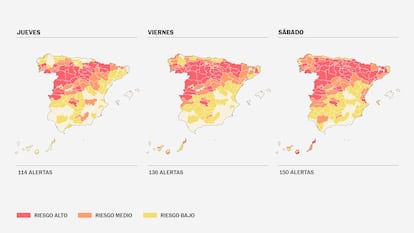 Mapa de alertas por calor: Consulte los municipios en niveles de riesgo para la salud