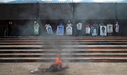 Protesta en Guerrero (México) por la matanza de Iguala.