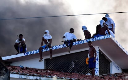 Rebeli&atilde;o em pres&iacute;dio de Alca&ccedil;uz (RN), no dia 19 de janeiro.