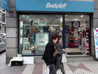 Una tienda de la cadena Body Bell en la calle Alcal&aacute; de Madrid