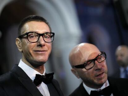 Los dise&ntilde;adores Stefano Gabbana y Domenico Dolce.