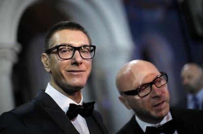 Los dise&ntilde;adores Stefano Gabbana y Domenico Dolce.