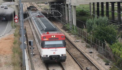 Un tren de Cercanías.