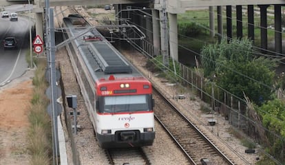 Un tren de Cercanías. 