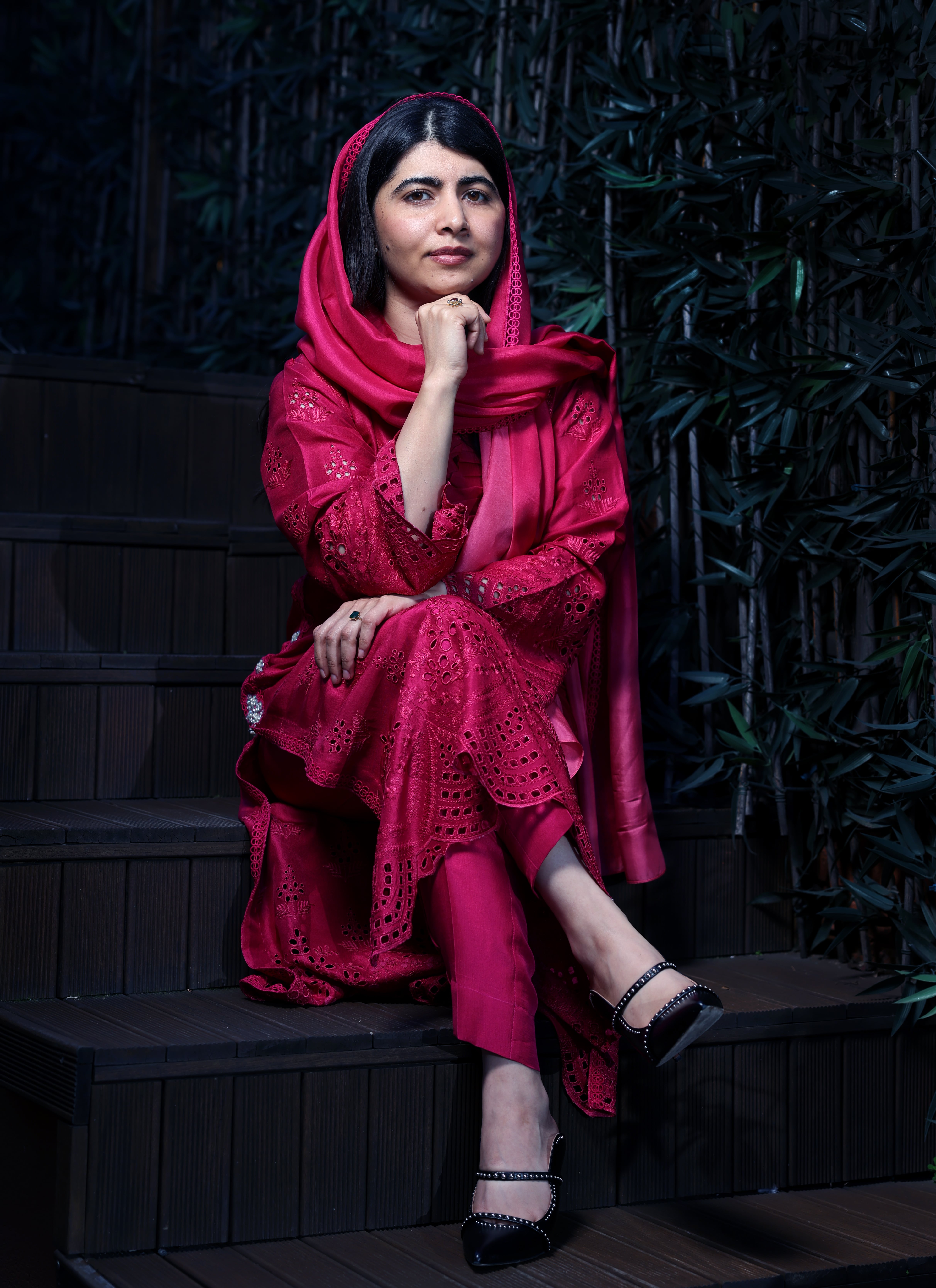 La activista y premio Nobel de la Paz Malala Yousafzai, el 26 de febrero en un hotel de Madrid.