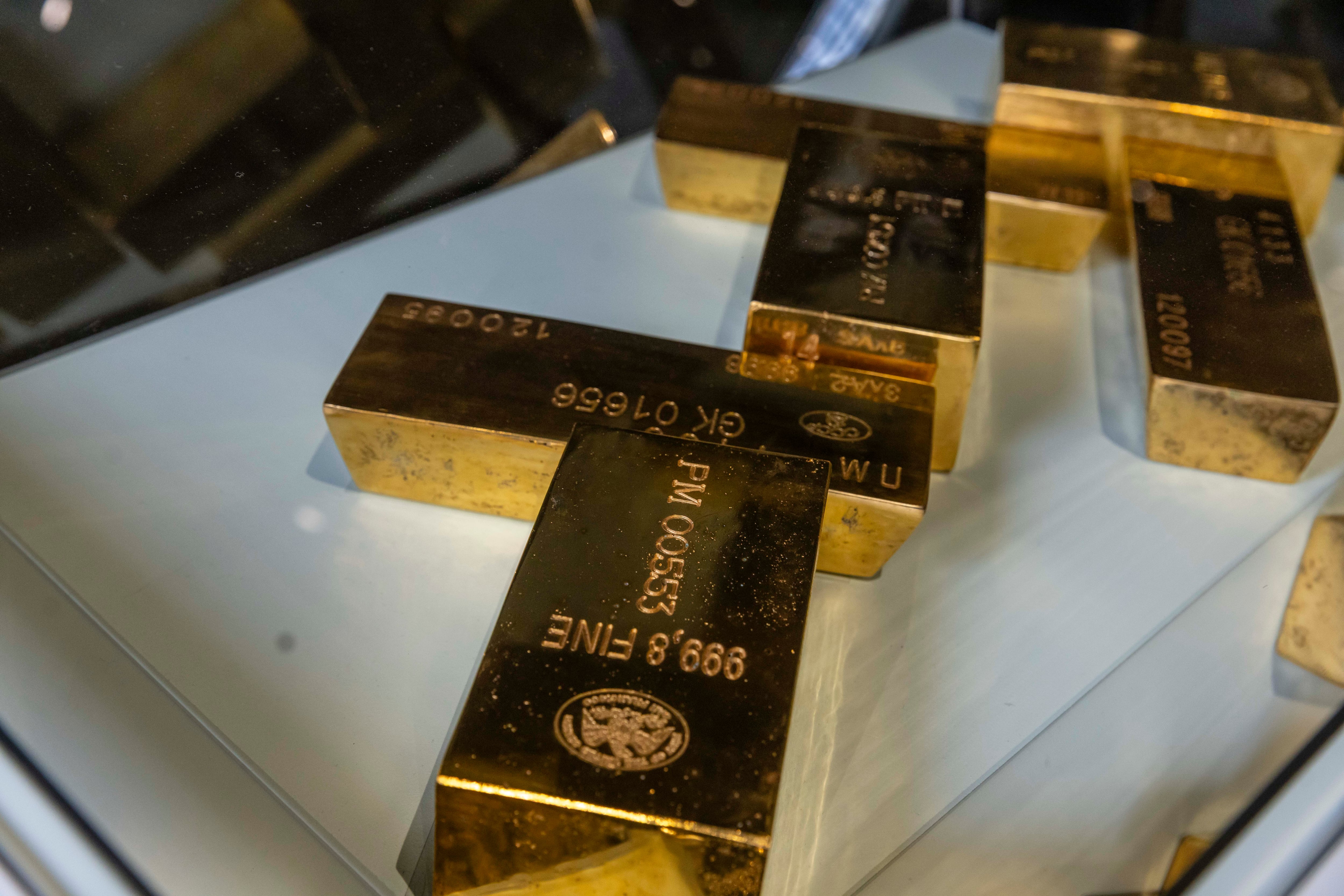 Lingotes de oro del banco central de Chile.
Foto: Cristian Soto Quiroz / El País