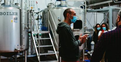 Fábrica de cervezas La Raiz Cuadrada, en El Barraco (Ávila). 