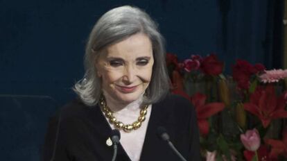 Nuria Espert durante la ceremonia de los Premios Pricesa de Asturias.