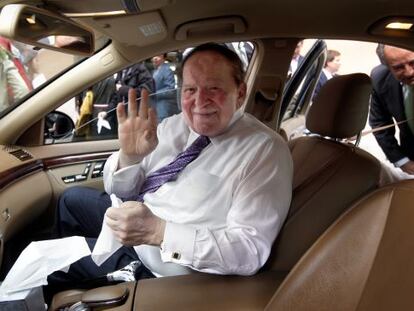 Sheldon Adelson durante una visita a Madrid en octubre de 2012.
