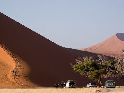 Una duna en el desierto de Namib.
