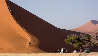 Una duna en el desierto de Namib.