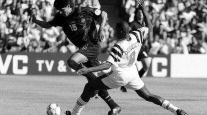 En la Eurocopa de 1996, Francia y España midieron sus fuerzas en la fase de grupos del torneo. Djorkaeff adelantó a los franceses en la primera mitad, pero cuendo el encuentro encaraba la recta final, Caminero, uno de los bastiones de la selección de Javier Clemente, llevó el empate al marcador en el estadio de Leeds.