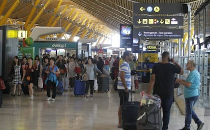 Aeropuerto de Barajas, en Madrid. 