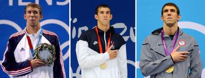 Phelps, con el oro de los tres Juegos consecutivos.