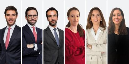 De izquierda a derecha: Rodrigo Falcão Nogueira, Carlos Vaz de Almeida, Manuel Cordeiro Ferreira, Inês Palma Ramalho, Inês Arruda y Rita Leandro Vasconcelos