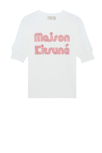 Camiseta de manga corta con logo de Maison Kitsuné (110 euros). Perfecta de cara a la primavera.