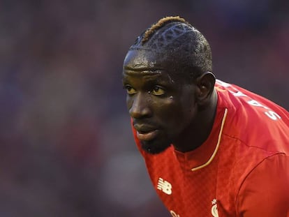 Mamadou Sakho durante un partido con el Liverpool.