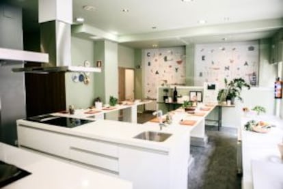 La cocina de Cayena, escuela de cocina en Madrid.