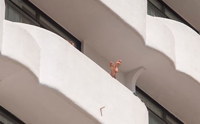 Balcones del hotel Palma Bellver este martes.