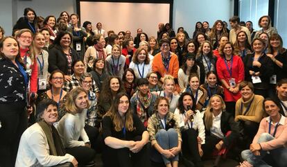 Un grupo de mujeres en el encuentro