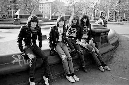 Los Ramones en Washington Square, en Nueva York.