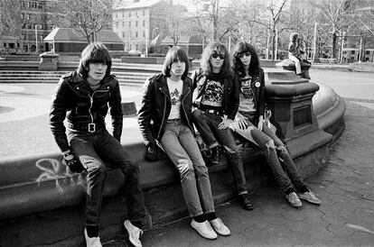 Los Ramones en Washington Square, en Nueva York.