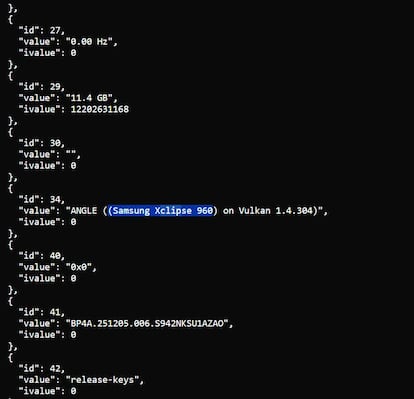 Datos de la GPU de los Samsung Galaxy S26 con procesador Exynos
