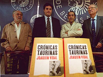 Jaime de Armiñán, Joaquín Vidal (hijo), Luis Francisco Esplá y Manuel Cano, de izquierda a derecha.