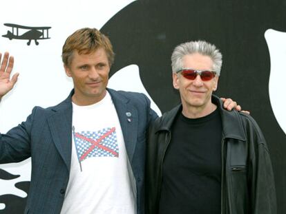 David Cronenberg (a la derecha) y Viggo Mortensen, el pasado lunes en Sitges.