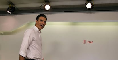 Pedro S&aacute;nchez, nuevo secretario general del PSOE tras vencer el pasado domingo en las primarias del partido.