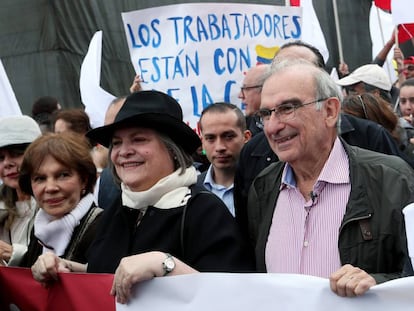 O ex-negociador da paz Humberto de la Calle, durante a campanha presidencial de 2018.