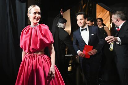 A Sarah Paulson y Paul Rudd les tocó dar paso a las películas candidatas al Oscar a los mejores efectos visuales.