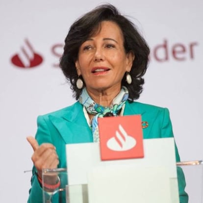 La presidenta de Santander, Ana Botín en una foto de archivo del 28 de febrero de 2025.