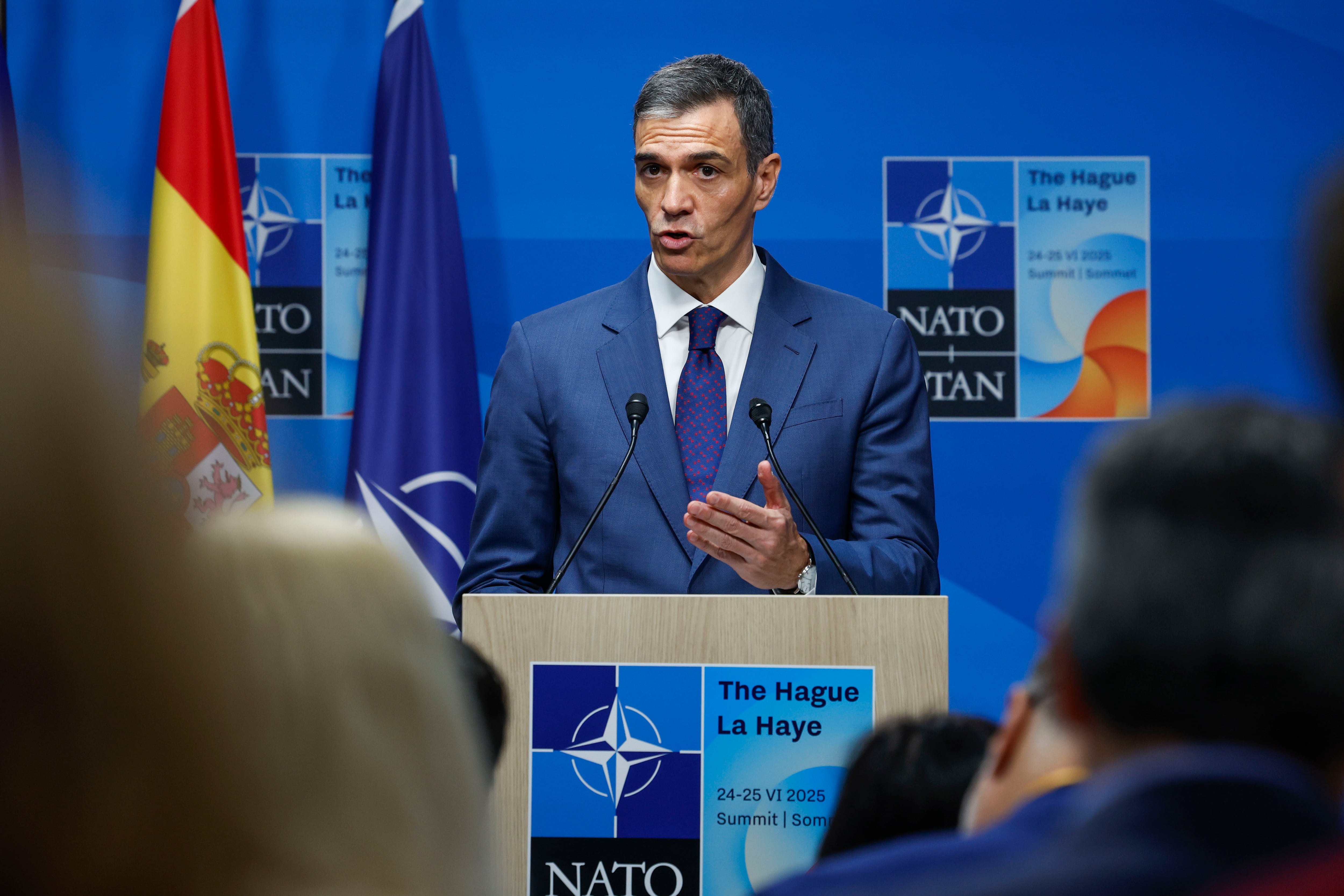 Sánchez se arma de datos para defenderse de los ataques de Trump por la negativa a aumentar el gasto militar